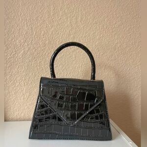 Mini Croc Embossed Bag.